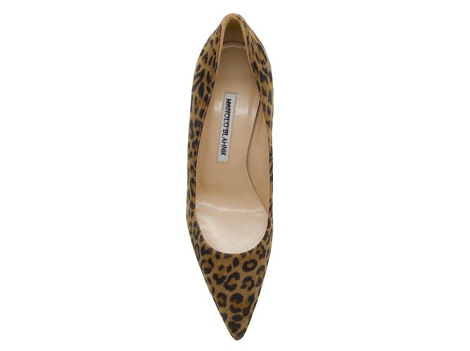 Manolo Blahnik Marrone Multi Leopard Stampa Décolleté - vista 4