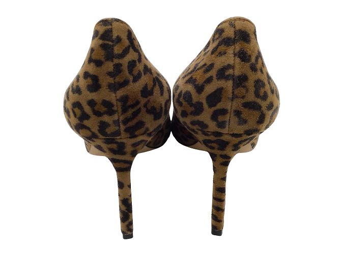 Manolo Blahnik Marrone Multi Leopard Stampa Décolleté - vista 5