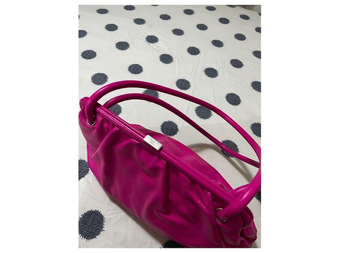 Borsa a mano Balenciaga Cloud in pelle fucsia Fuschia - vista 3