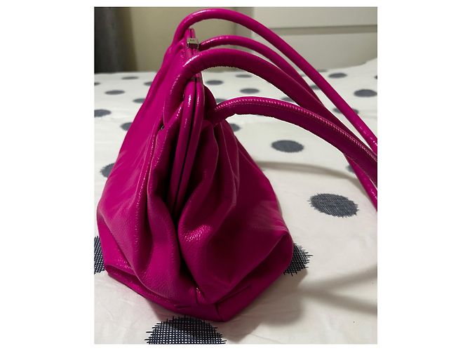 Borsa a mano Balenciaga Cloud in pelle fucsia Fuschia - vista 4