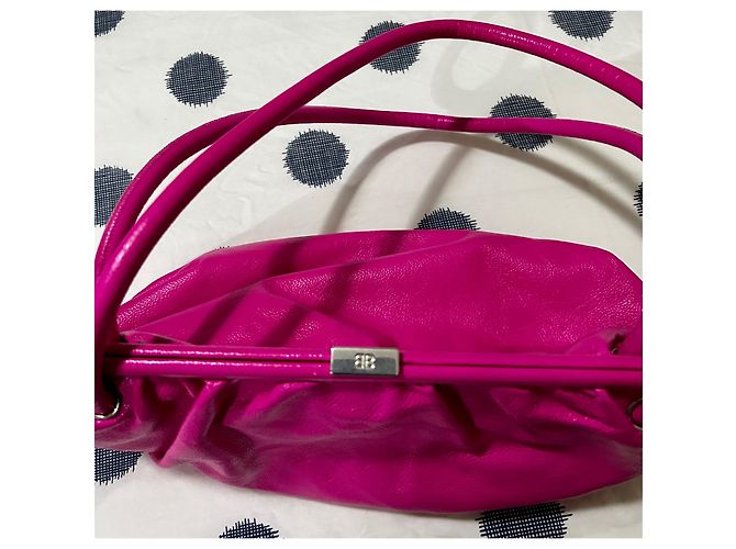 Borsa a mano Balenciaga Cloud in pelle fucsia Fuschia - vista 8
