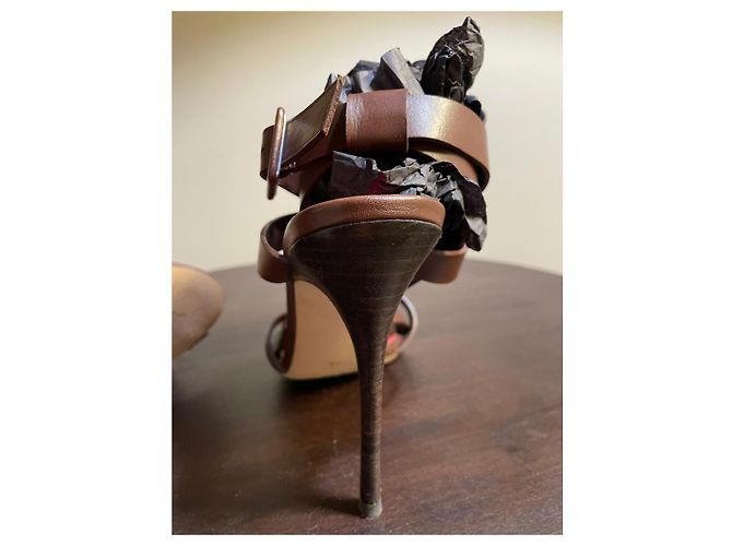 Sandali alti Carolina Herrera Marrone scuro - vista 4