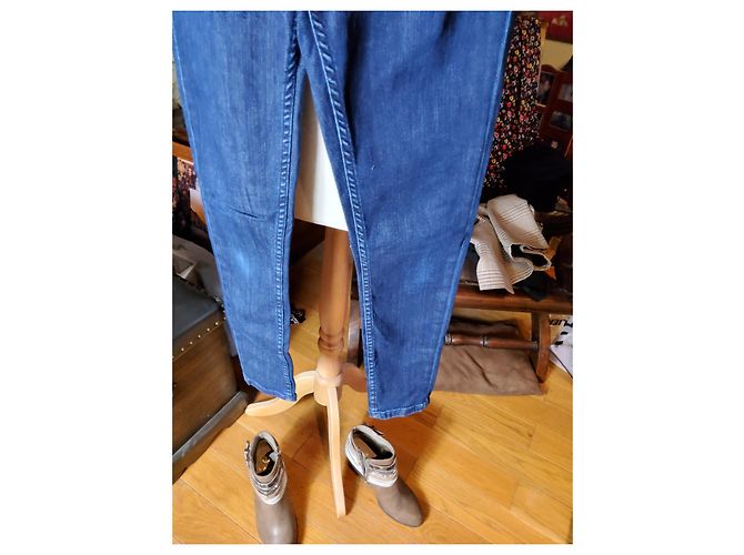 Jeans SéZane Blu Navy in Cotone - vista 4