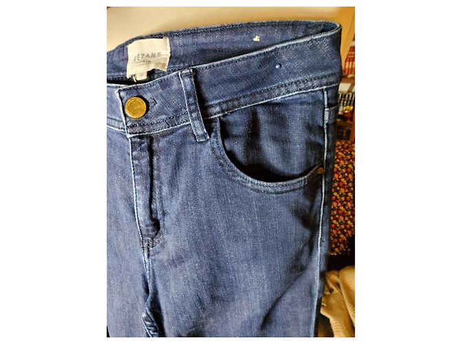 Jeans SéZane Blu Navy in Cotone - vista 5