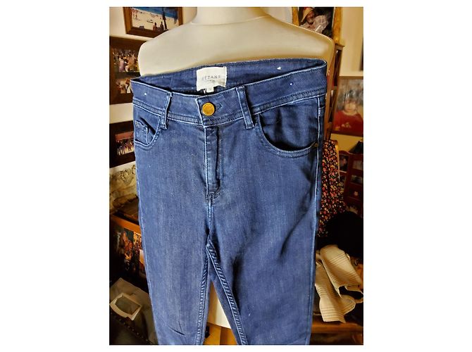Jeans SéZane Blu Navy in Cotone - vista 8
