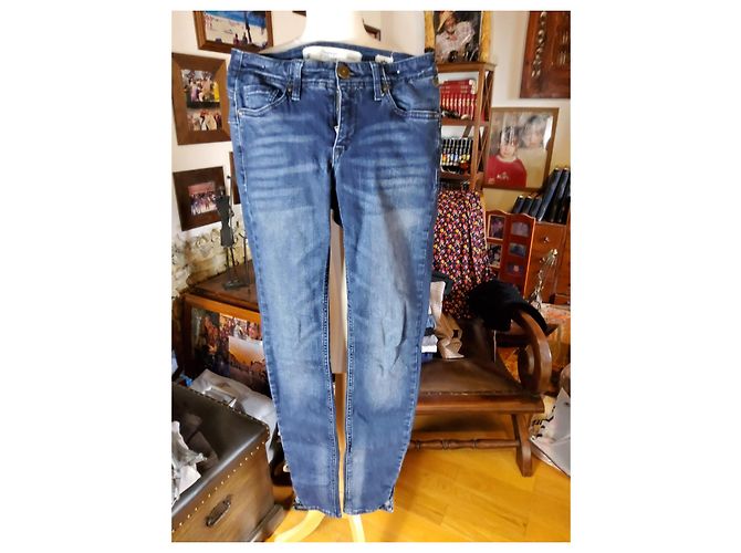 Vaqueros Freeman Porter Azul Marino Algodón Talla 36 - vista 10