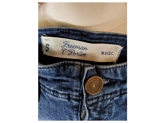 Vaqueros Freeman Porter Azul Marino Algodón Talla 36 - vista 7