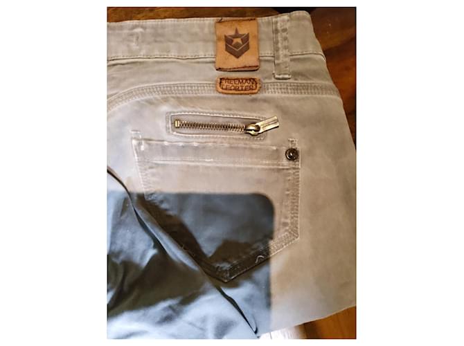 Vaqueros Freeman Porter Grises Algodón S - vista 2