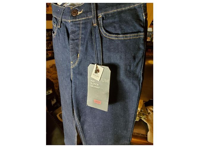 Levi's 710 Jeans Dunkelblau Baumwolle - Ansicht 3