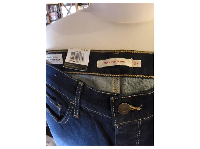 Levi's 710 Jeans Dunkelblau Baumwolle - Ansicht 5