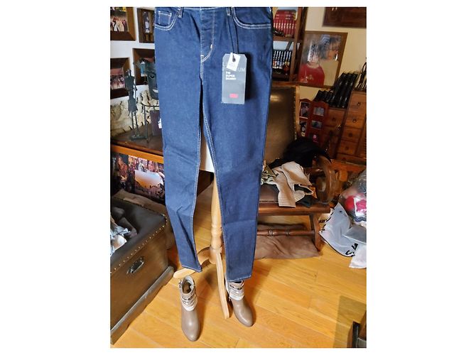Levi's 710 Jeans Dunkelblau Baumwolle - Ansicht 8