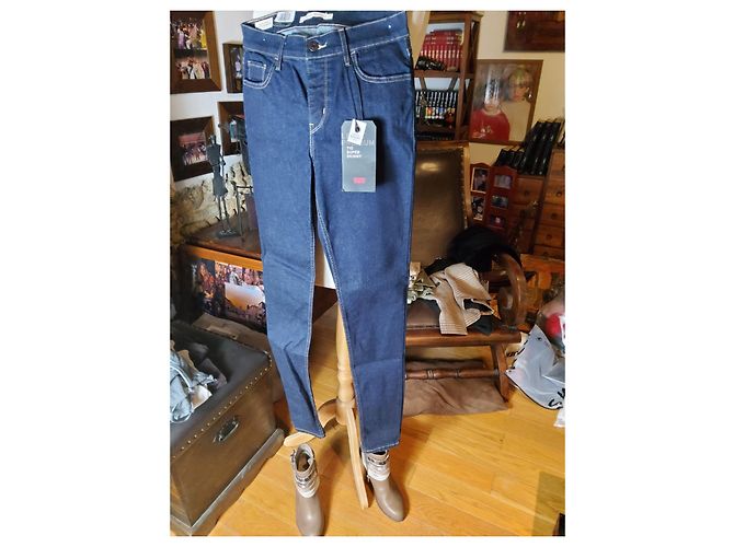 Levi's 710 Jeans Dunkelblau Baumwolle - Ansicht 9