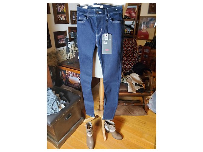 Levi's Super Skynny 710 Vaqueros Azul Oscuro Algodón - vista 14