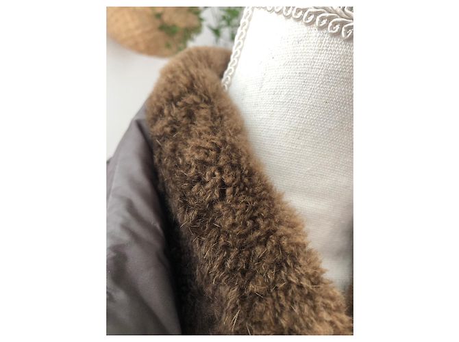 Max Mara Jacke Dunkelbraun Polyester - Ansicht 3