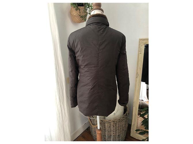 Max Mara Jacke Dunkelbraun Polyester - Ansicht 4