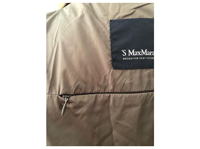 Max Mara Jacke Dunkelbraun Polyester - Ansicht 7
