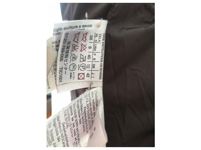 Max Mara Jacke Dunkelbraun Polyester - Ansicht 8