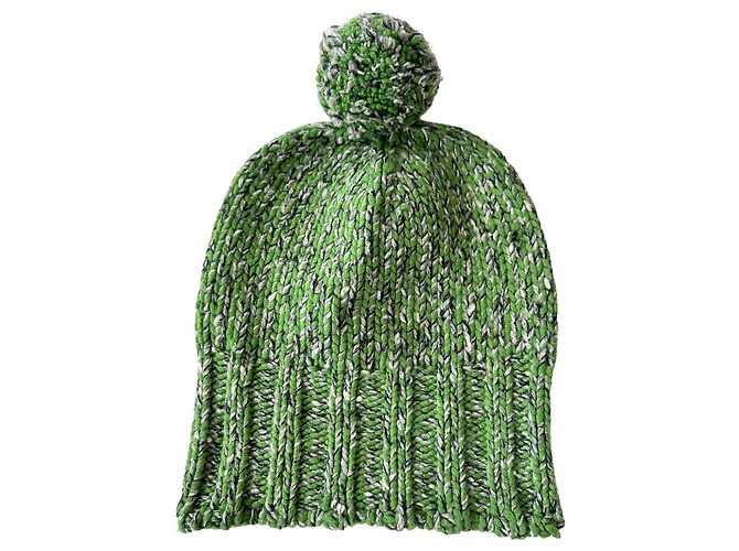 Hermès Cappello a cuffia verde vintage - vista 2