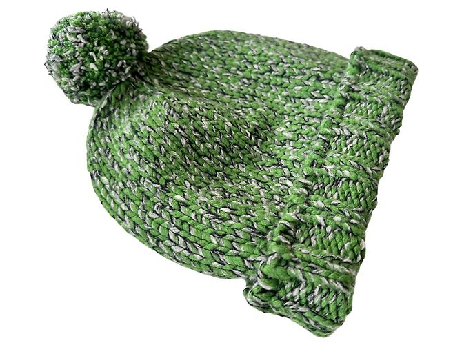Hermès Cappello a cuffia verde vintage - vista 3