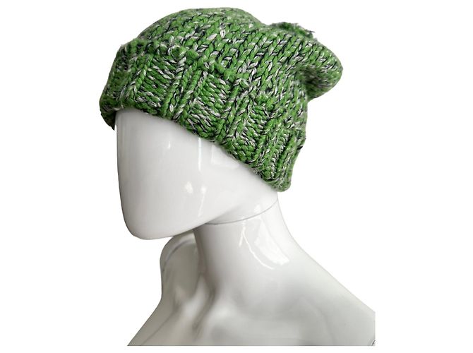 Hermès Cappello a cuffia verde vintage - vista 7