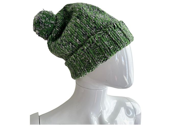 Hermès Cappello a cuffia verde vintage - vista 8