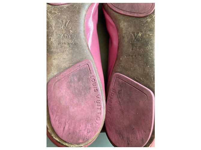 Louis Vuitton Bailarinas de charol rosa - vista 8