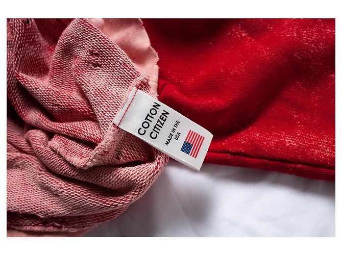 Autre Marque Baumwollbürger, Roter, zerlumpter Pullover - Ansicht 6
