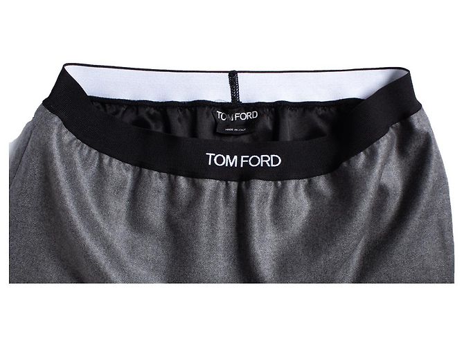 Autre Marque Tom Ford, Falda distintiva de cachemir Gris - vista 7