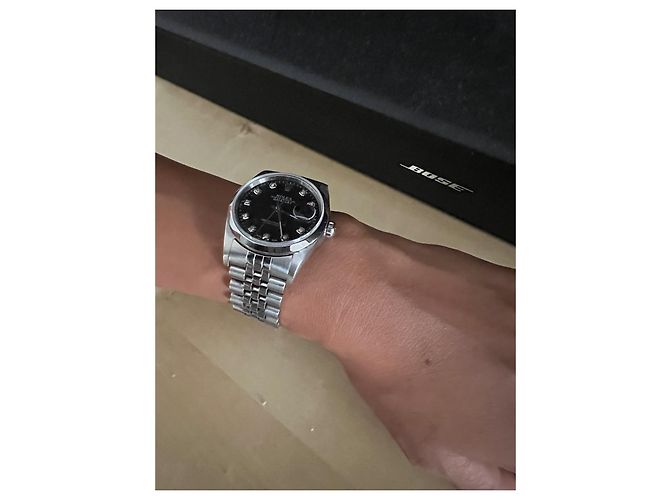 Reloj Rolex de acero 34mm Hardware de plata - vista 2