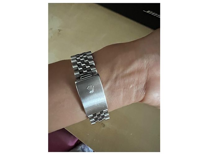 Reloj Rolex de acero 34mm Hardware de plata - vista 3