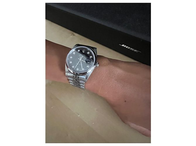 Reloj Rolex de acero 34mm Hardware de plata - vista 6