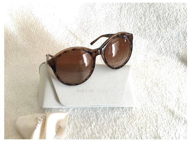 Gafas de sol Michael Kors MK 2048 Redondas Marrones Acetato Castaño - vista 4