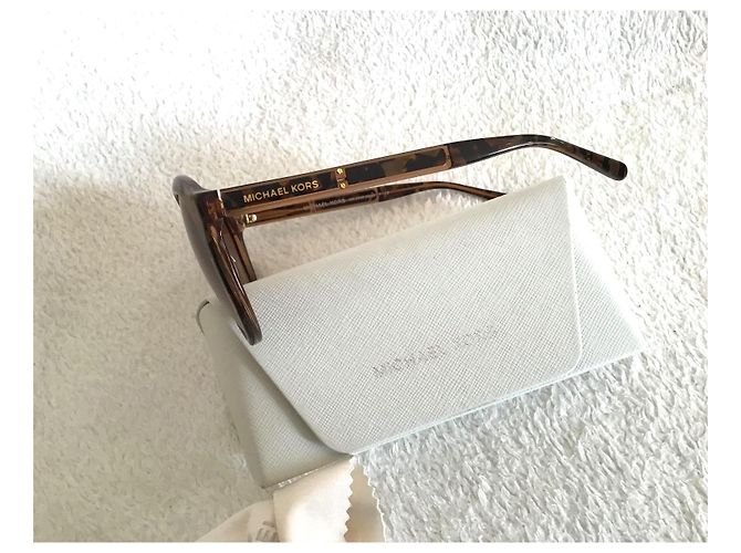 Gafas de sol Michael Kors MK 2048 Redondas Marrones Acetato Castaño - vista 5