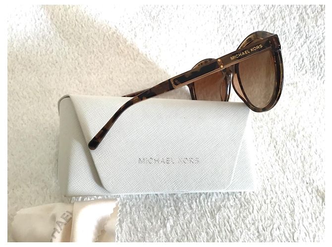 Gafas de sol Michael Kors MK 2048 Redondas Marrones Acetato Castaño - vista 6