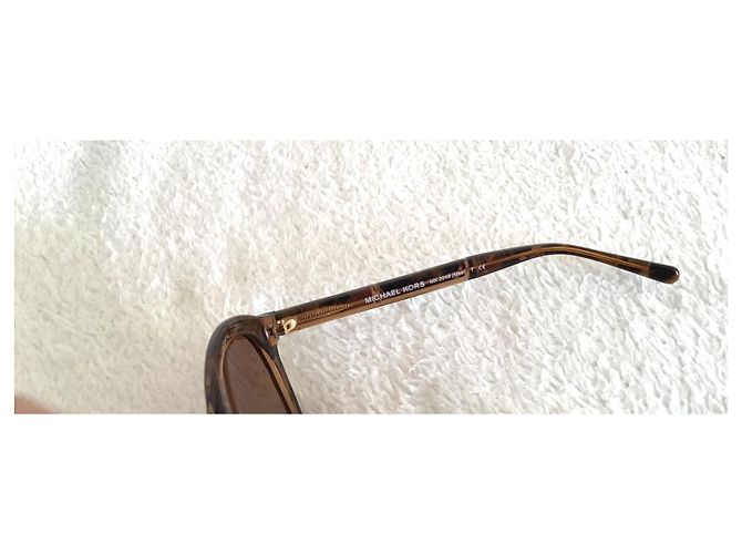 Gafas de sol Michael Kors MK 2048 Redondas Marrones Acetato Castaño - vista 8