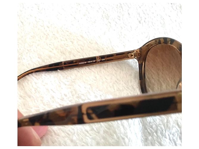 Gafas de sol Michael Kors MK 2048 Redondas Marrones Acetato Castaño - vista 9
