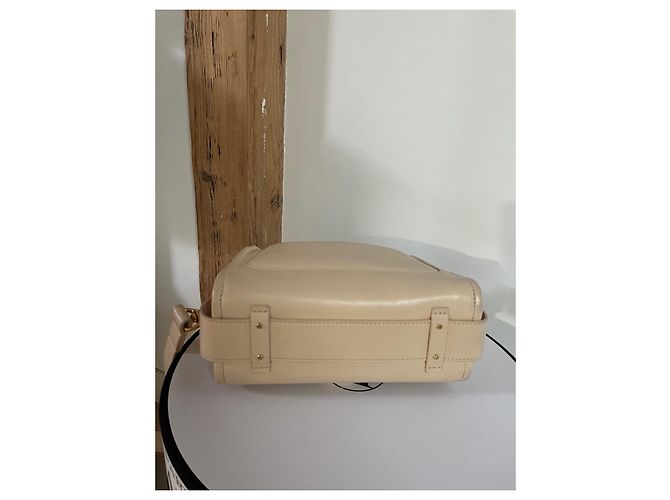 Chloé Tess Day mini borsa beige in pelle - vista 2