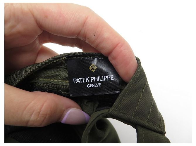 NEUF CASQUETTE MONTRE PATEK PHILIPPE BRODERIE PP P5003.L TISSU KAKI HAT CAP NEW - vue 5