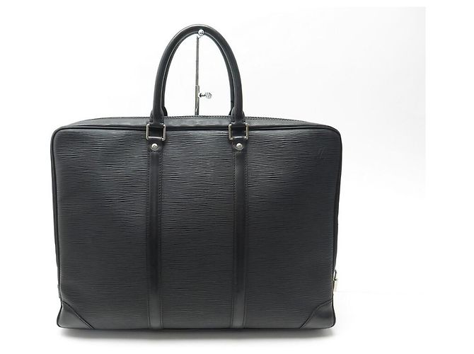 Borsa Louis Vuitton Sirius 40 PORTA DOCUMENTI IN PELLE EPI NERA Nero - vista 2