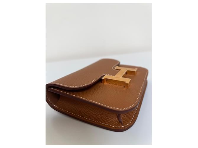 Constance Hermès Constanza Slim Marrón oscuro - vista 3