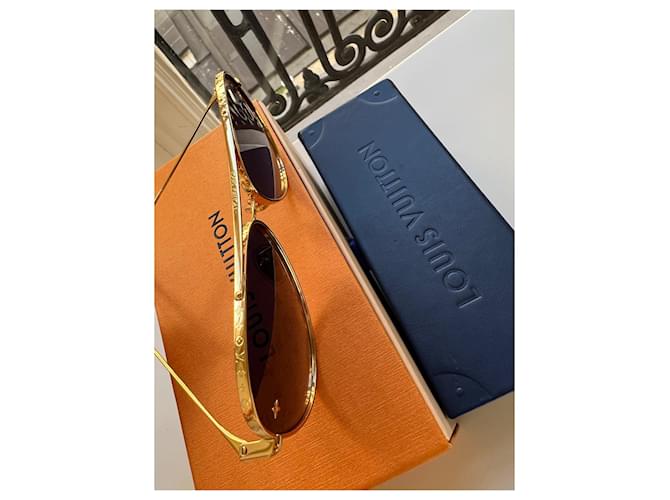 Louis Vuitton Die LV Pilotenbrille Gold hardware - Ansicht 3