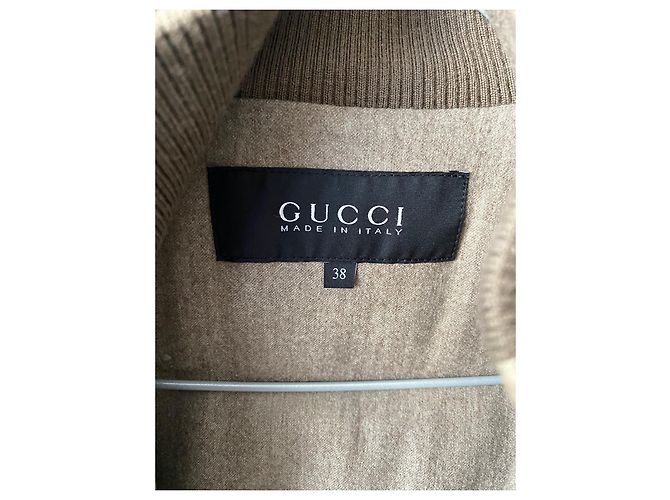 Chaqueta bomber Gucci beige de algodón - vista 2