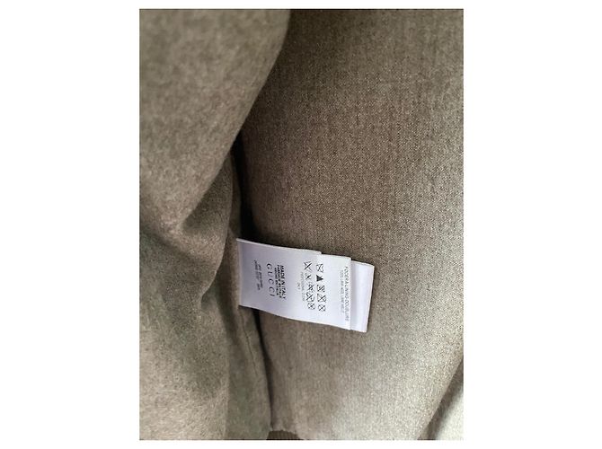 Chaqueta bomber Gucci beige de algodón - vista 3