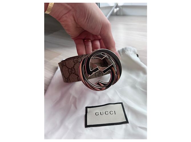 Gucci Supreme GG Ledergürtel beige - Ansicht 2