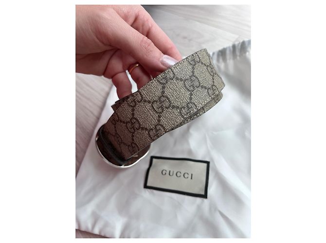 Gucci Supreme GG Ledergürtel beige - Ansicht 3