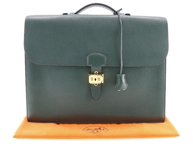 Sac à dépêches Hermès Hermes Sac a Depeches Grün - Ansicht 6