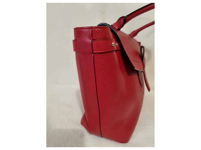 Lancel Neo Charlie Bag Vermelho Modelo Grande - vista 5