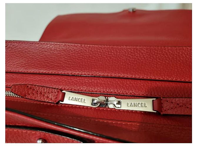 Lancel Neo Charlie Bag Vermelho Modelo Grande - vista 7