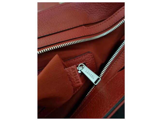 Lancel Neo Charlie Bag Vermelho Modelo Grande - vista 9
