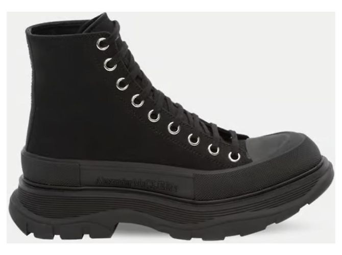Alexander Mcqueen ALEXANDER MC QUEEN Sneakers stringate in tessuto nero T36 Ottime condizioni - vista 3
